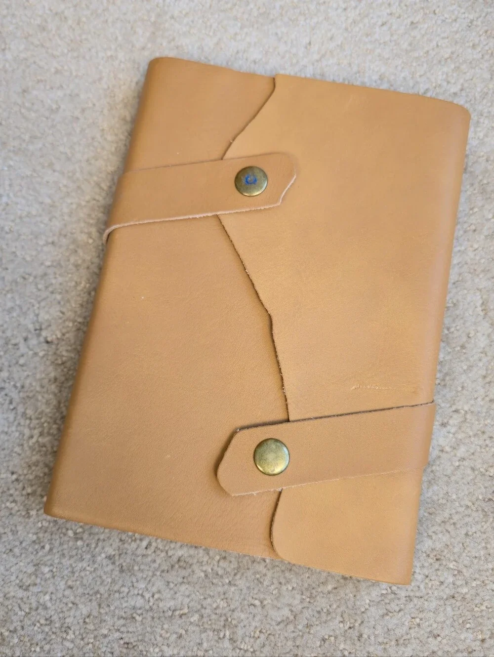 Genuine Italian Leather Journal Pratesia Florence Made In Italy 8.5”x6” Tan